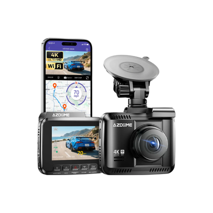 4K Car Dash Camera with GPS WiFi WDR & G-Sensor