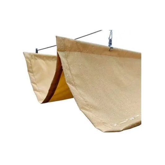 Outdoor 3.5x3m Beige Waterproof Shade Sail Telescopic