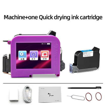 Mini Portable Label Printer for QR Codes and Dates