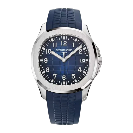 Men’s Automatic Sports Watch Blue Dial 50M Waterproof