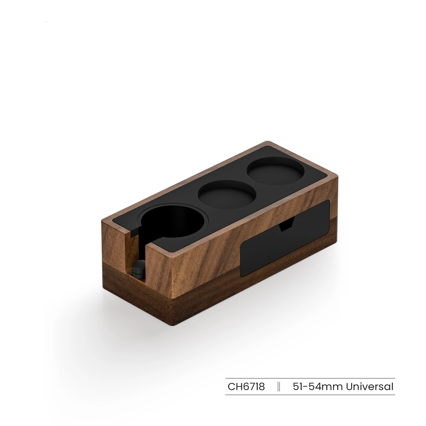 51–54mm Espresso Tamper Station Wooden Portafilter Holder