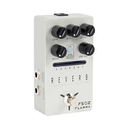 Stereo Reverb Pedal with Spring Reverb and Preset Storage
