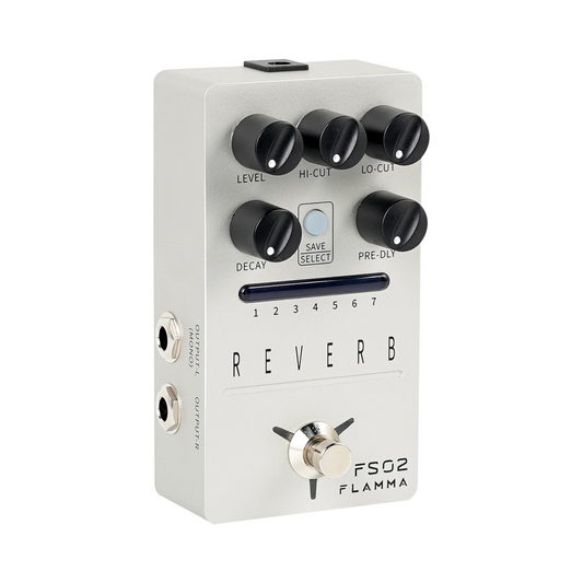 Stereo Reverb Pedal with Spring Reverb and Preset Storage