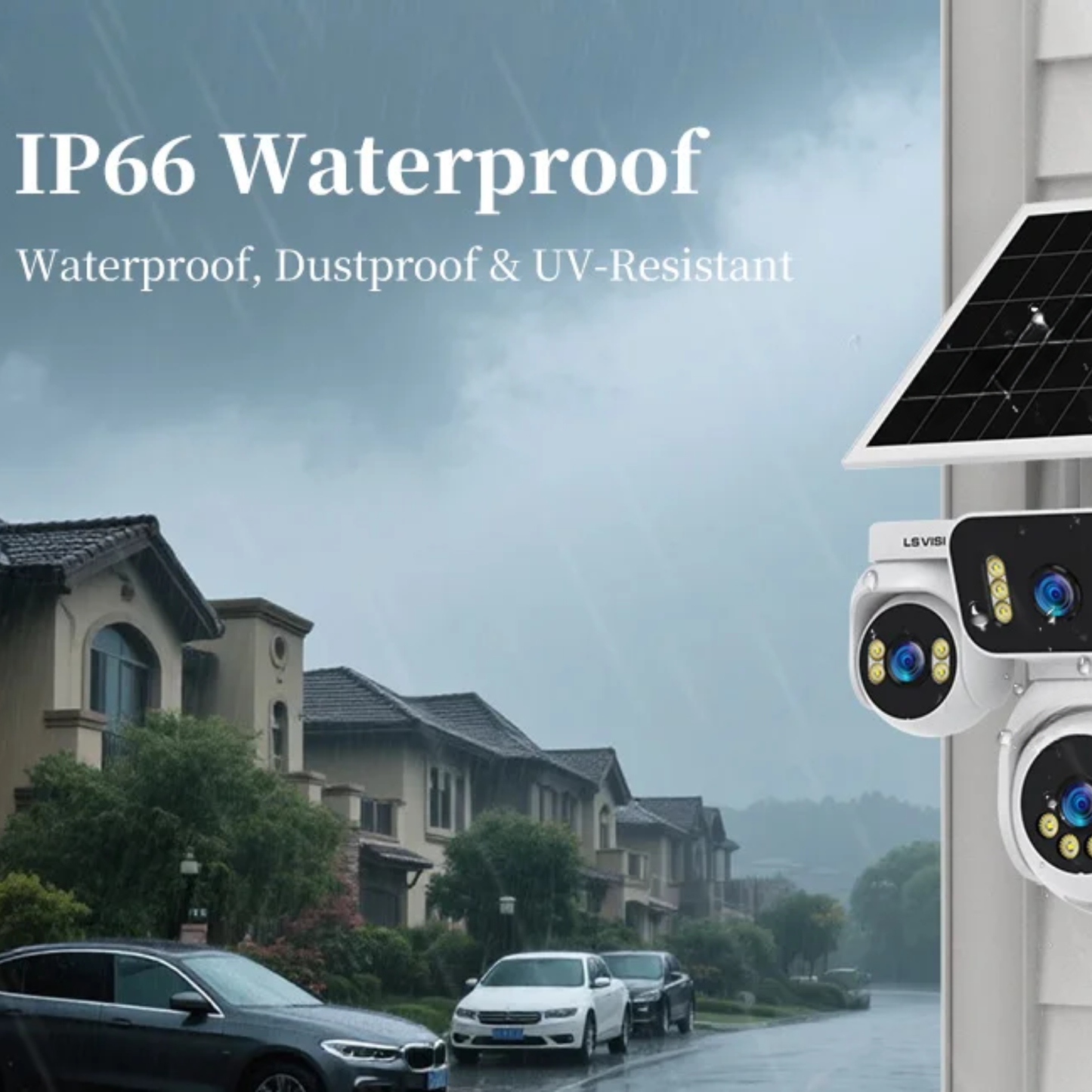 4G Solar CCTV Camera 256GB IP66 Weatherproof