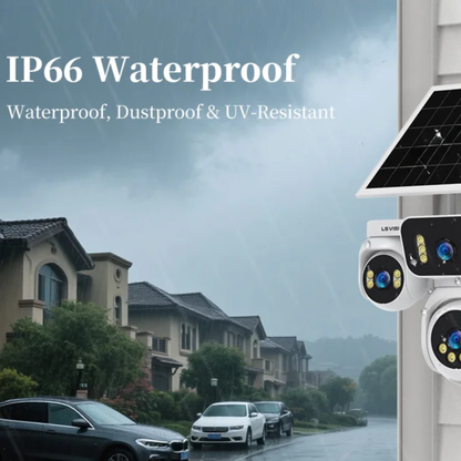 4G Solar CCTV Camera 256GB IP66 Weatherproof