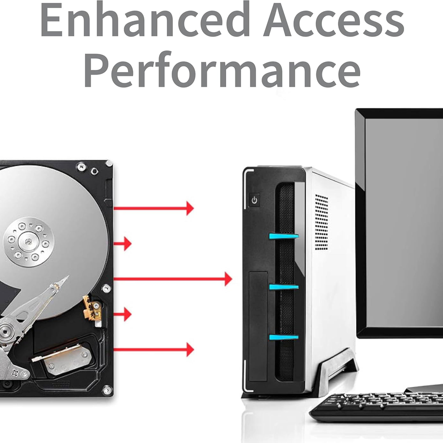 2TB Desktop Internal Hard Drive 3.5 Inch SATA3