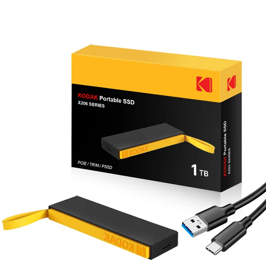 KODAK High-Speed 1TB USB 3.2 Flash SSD Portable Storage