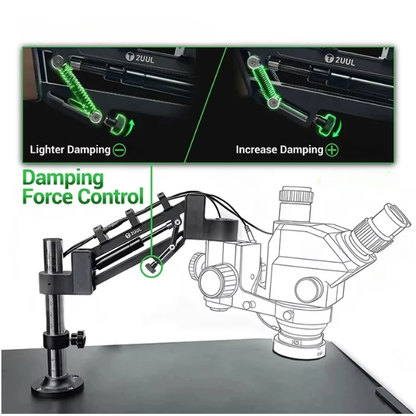 Adjustable Damping Microscope Swing Arm for Electronics Repair