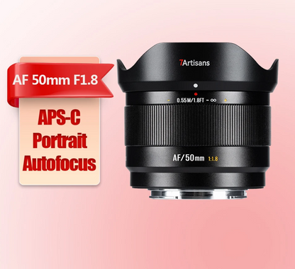 50mm F1.8 AF Lens for Fuji XF APS-C Cameras