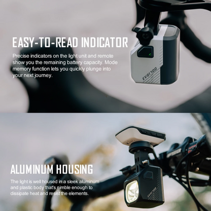 Black Bicycle Light 110H Runtime Cut-Off Beam EVO1700