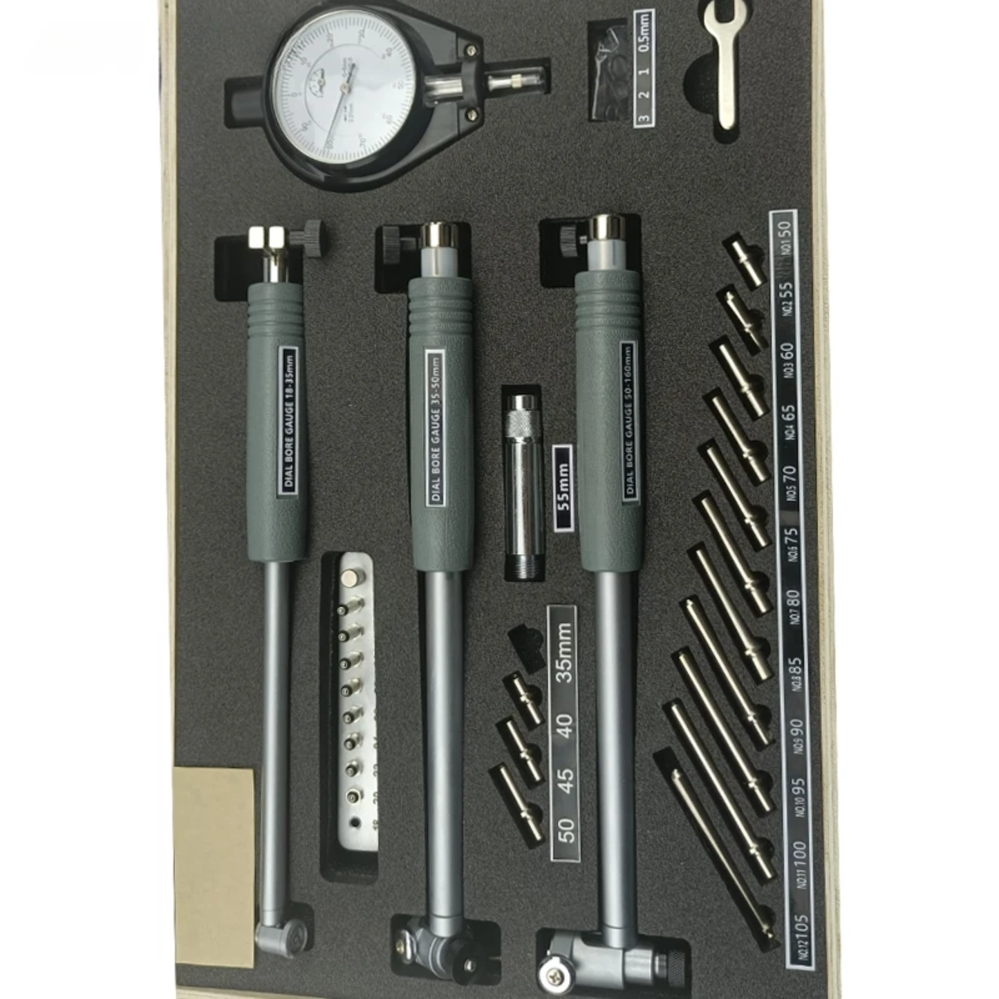 18–160mm Bore Indicator Kit for Deep Hole Measurement