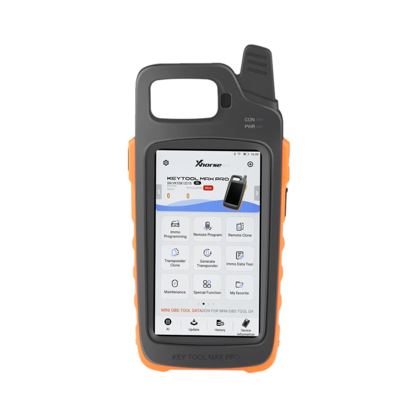 Portable Vehicle Key Coding Tool with OBD Functions