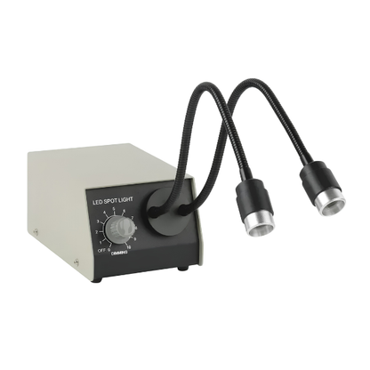 2in1 Microscope LED Gooseneck Light 6500K 6W