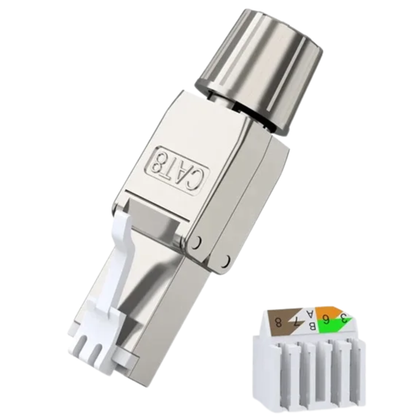 RJ45 Ethernet Connector Toolless Cat8 Plug