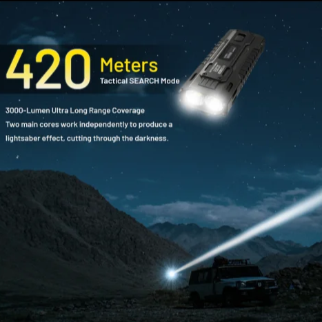 Rechargeable 8000 Lumen EDC Flashlight for Outdoor and Emergency Use
