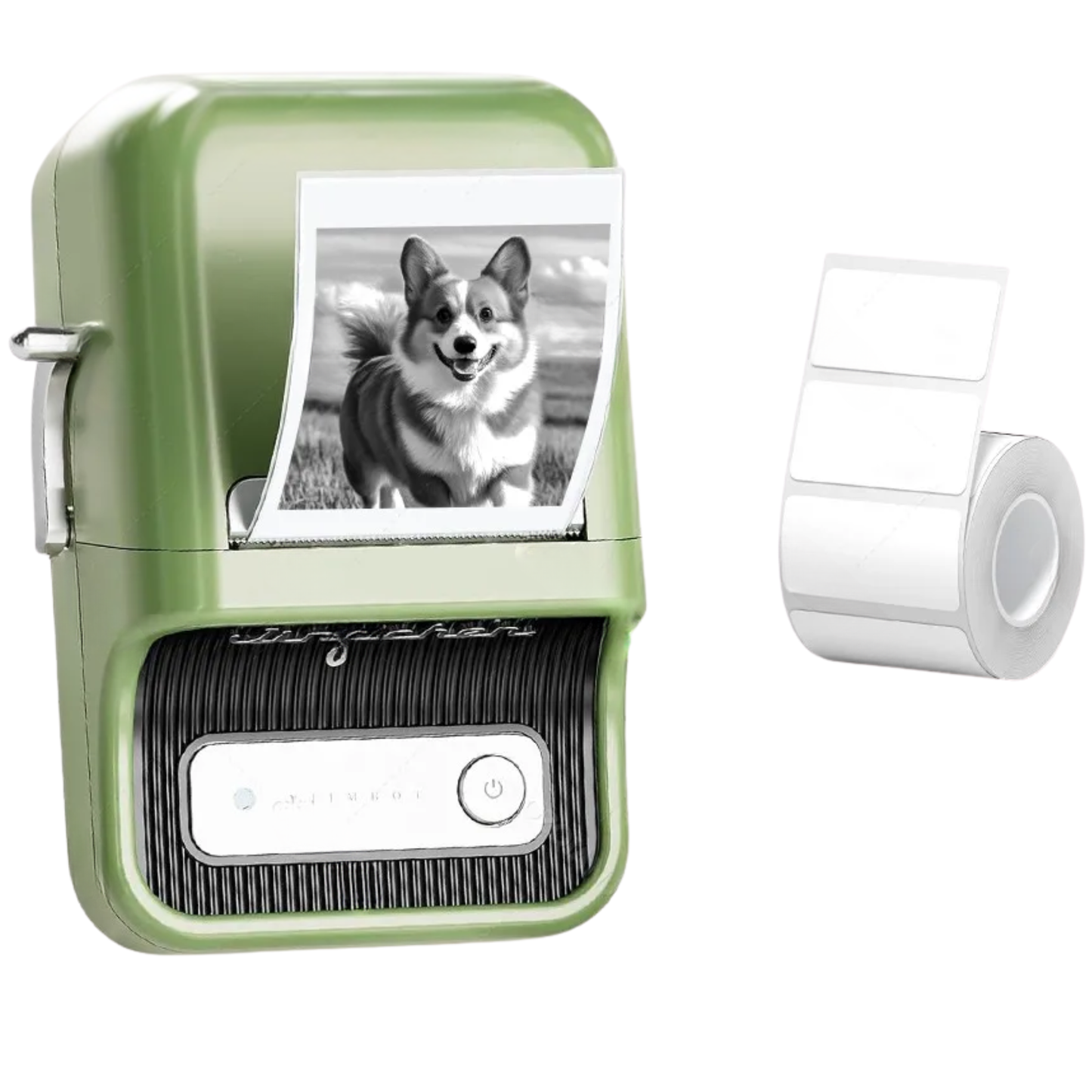 Smart Portable Label Maker 300dpi Green for Retail Use