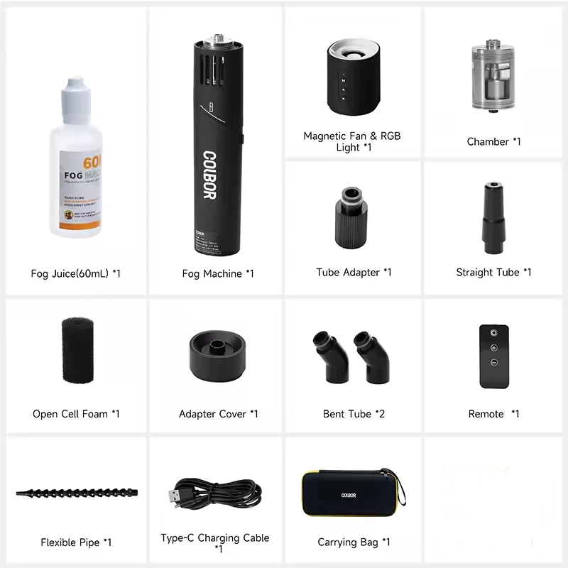 Portable Handheld Fog Machine with Remote Control