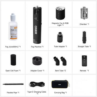 Portable Handheld Fog Machine with Remote Control