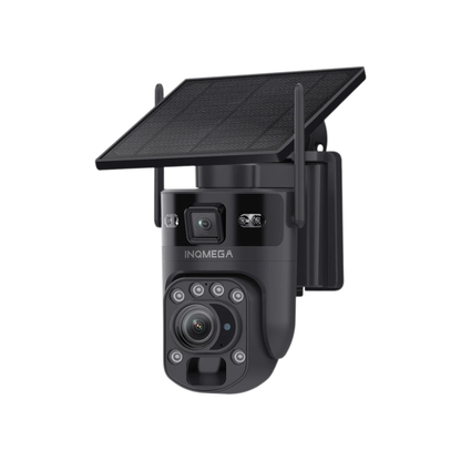 Black WiFi Security Camera with PIR Detection and 60X Zoom