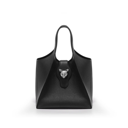 Versatile Black Leather Tote for Everyday Use