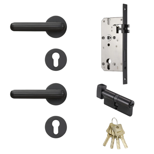 European Style Door Handle Brass Lever Lock