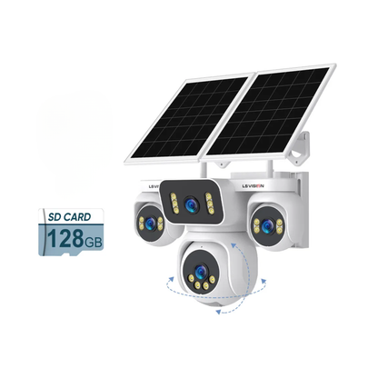 4G Smart Solar CCTV Camera 128GB Weatherproof