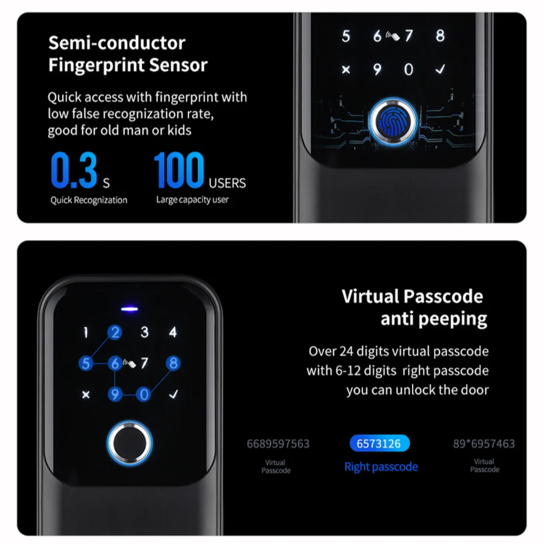 Smart Fingerprint Key Safe Bluetooth TTlock App