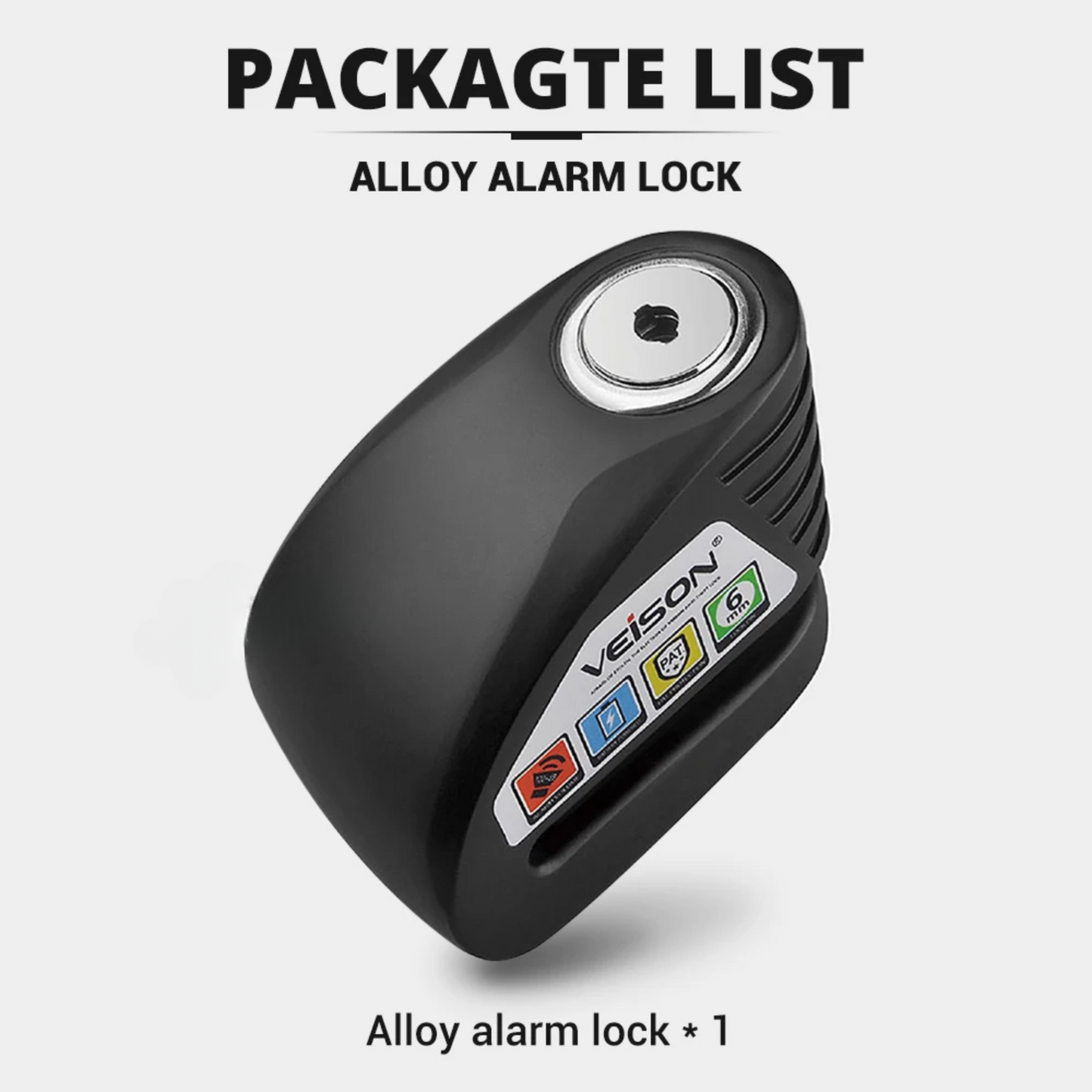 Portable Disc Lock with Smart Alarm for Bike and Scooter