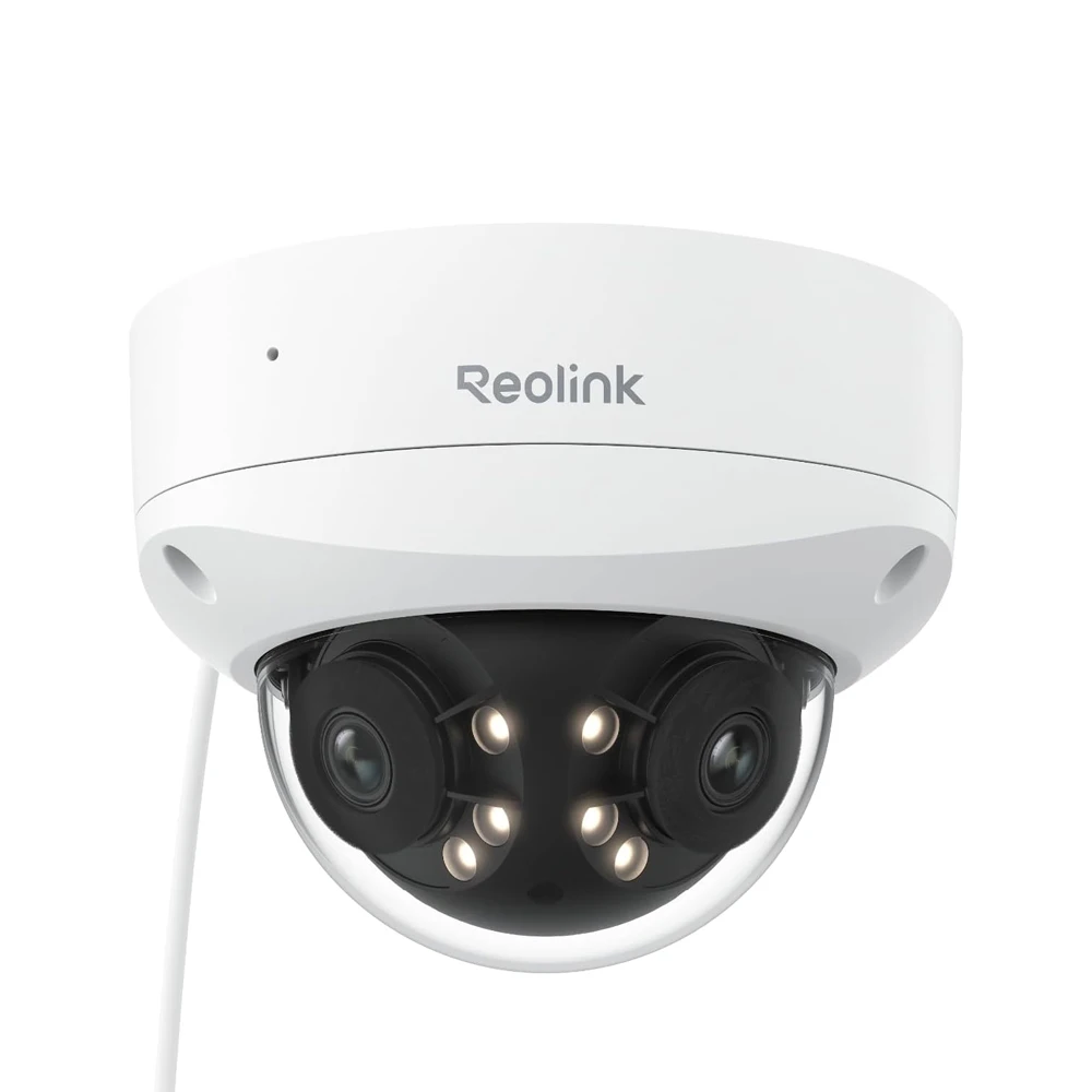 8MP 4K Dual Lens Security Camera 180° PoE