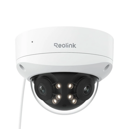 8MP 4K Dual Lens Security Camera 180° PoE