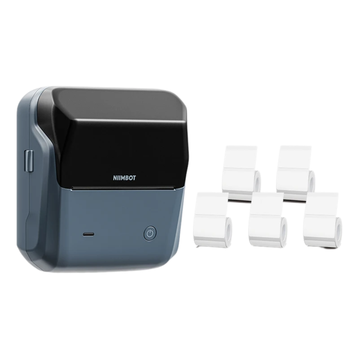 Wireless Pocket Label Printer 50x30mm 5 Rolls