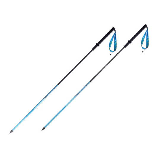 2PC Blue Carbon Fiber Ultralight Hiking Poles 120cm