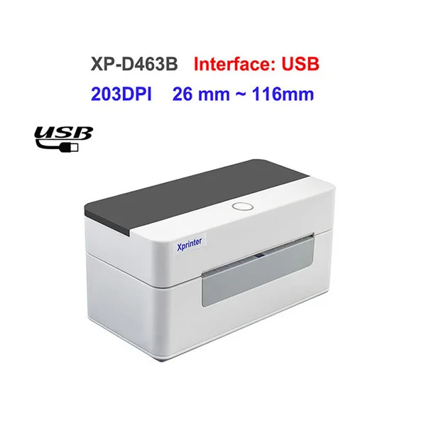 Bluetooth Thermal Label Printer 100x100mm Shipping Barcode Printer