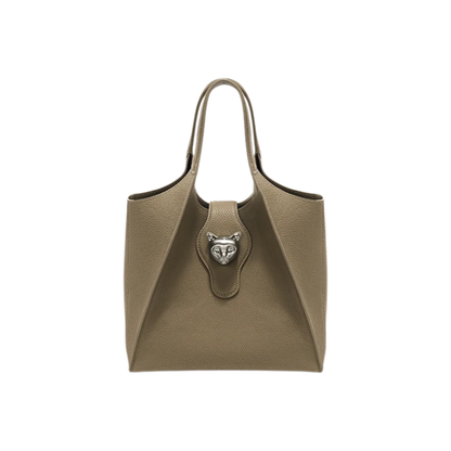 Elegant Cream Handbag with Spacious Interior