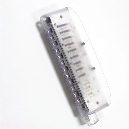 12-Hole Chromatic Harmonica in Crystal C Key