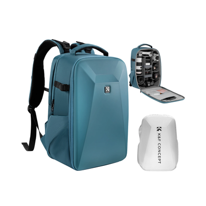 22L Blue Camera Backpack – Outdoor Waterproof Photography Travel Pack
