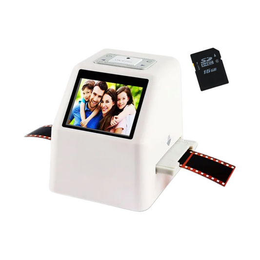 22MP Film & Photo Scanner with White 16GB SD Card