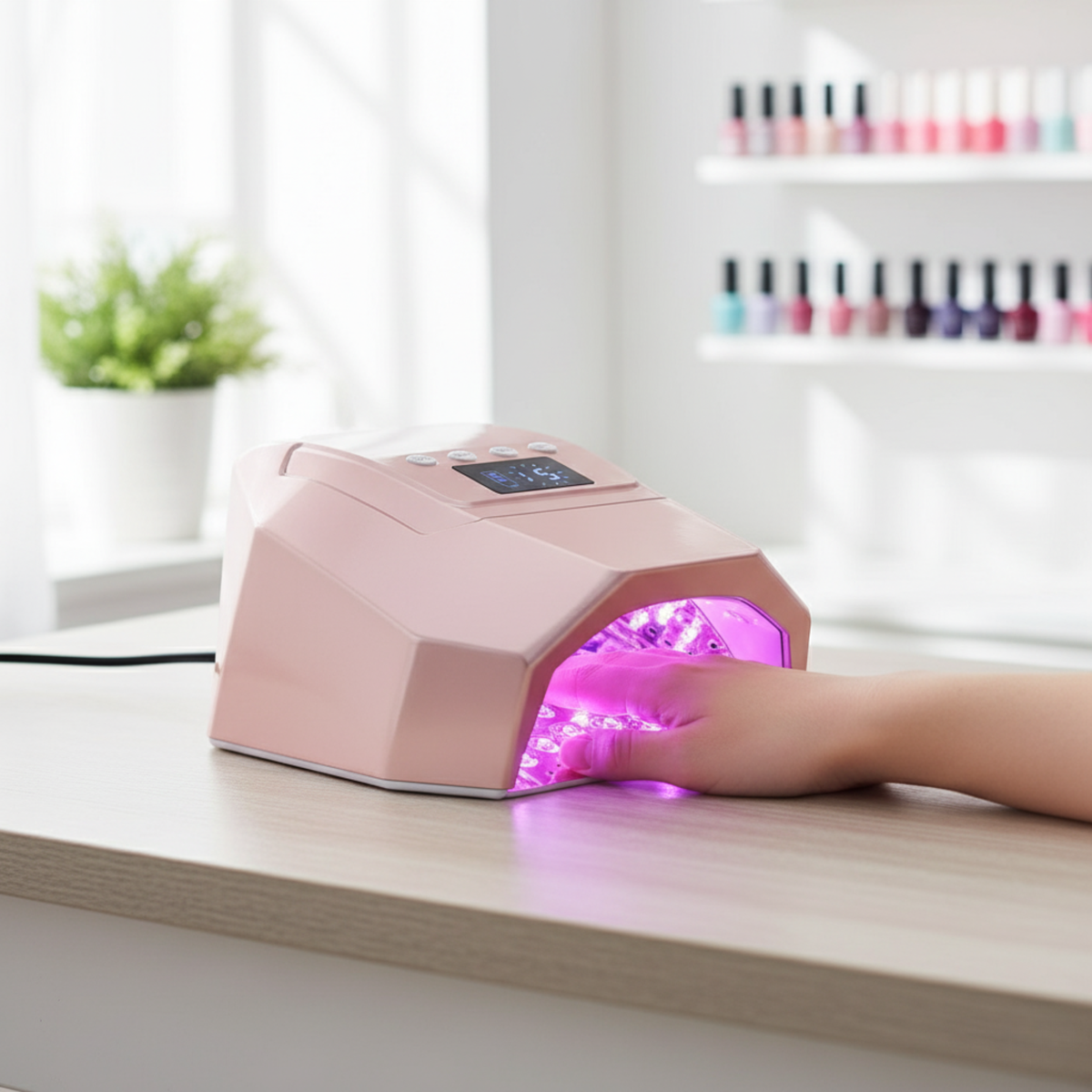 Professional 96W Light Rose Gold LED Gel Nail Lamp