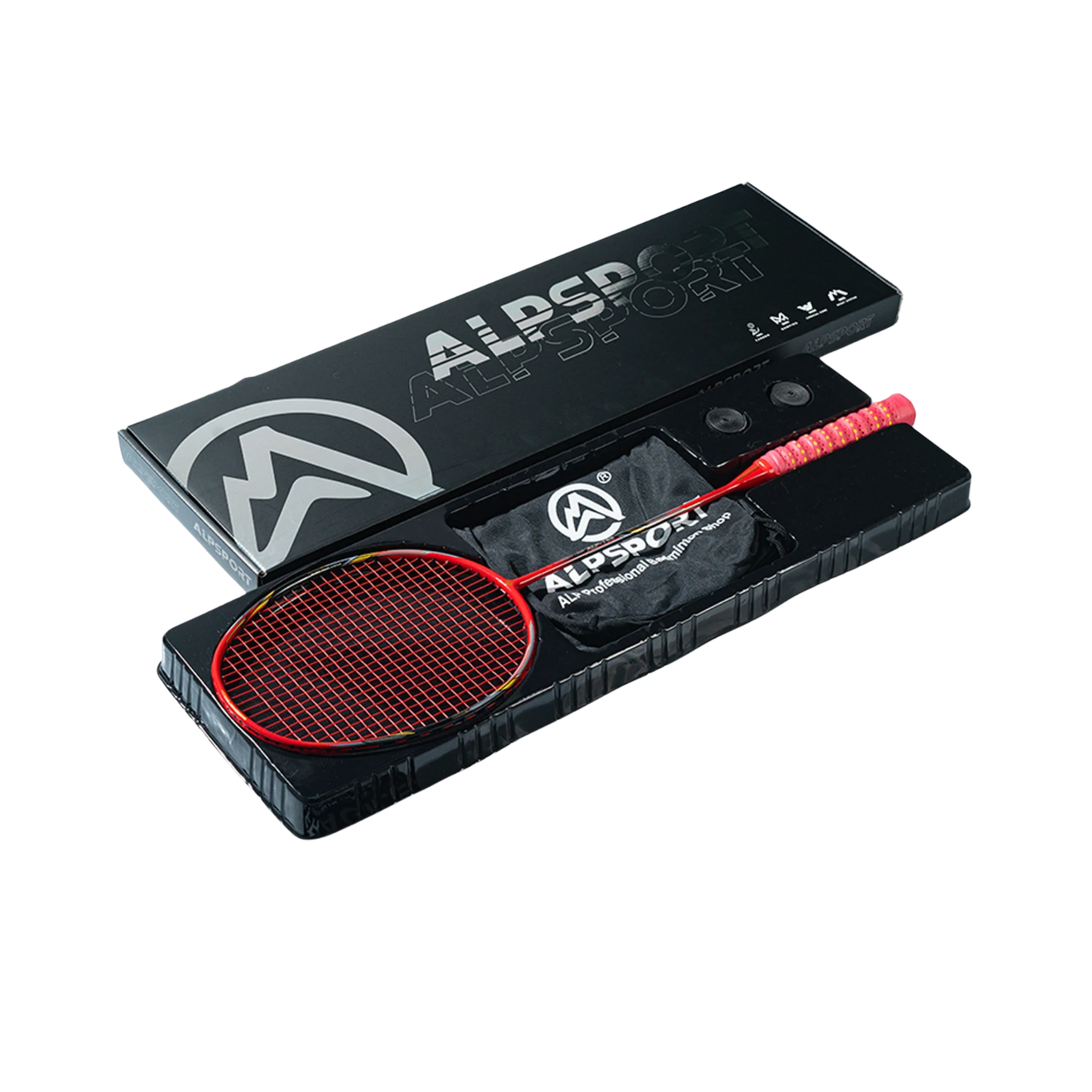 52g Titanium Carbon Fast Rebound Racket Red