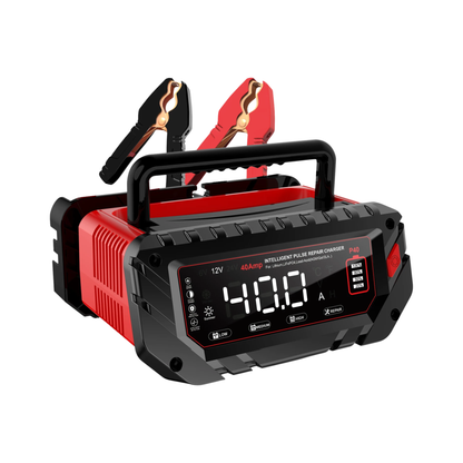 40A Smart Battery Charger for 6V 12V 24V Vehicles