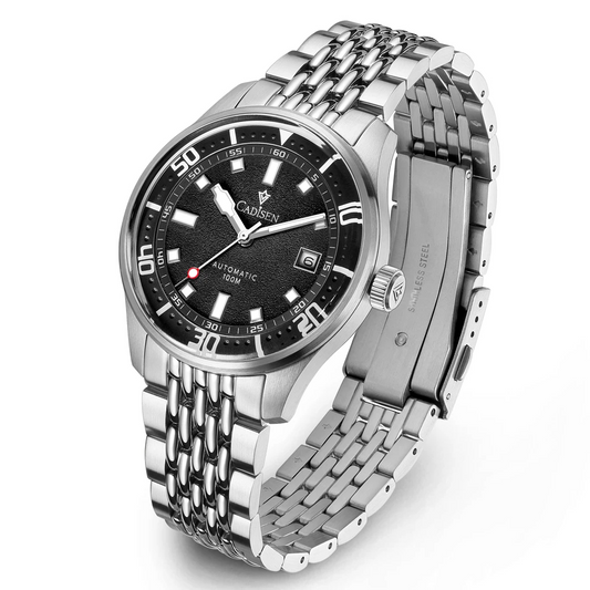 Men’s Silver Automatic Mechanical Business Watch