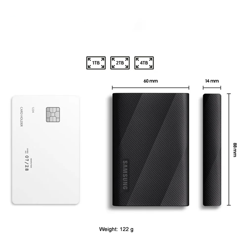 1TB Portable NVMe SSD USB 3.2 Gen2x2 External Drive