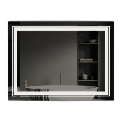 LED Bathroom Mirror with Bluetooth Speaker & Anti-Fog
