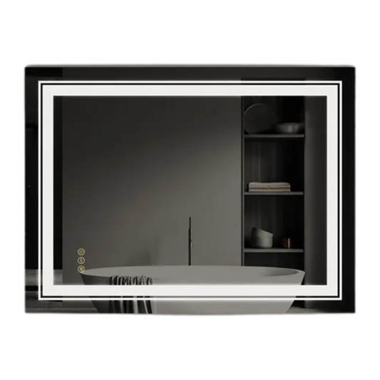 LED Bathroom Mirror with Bluetooth Speaker & Anti-Fog