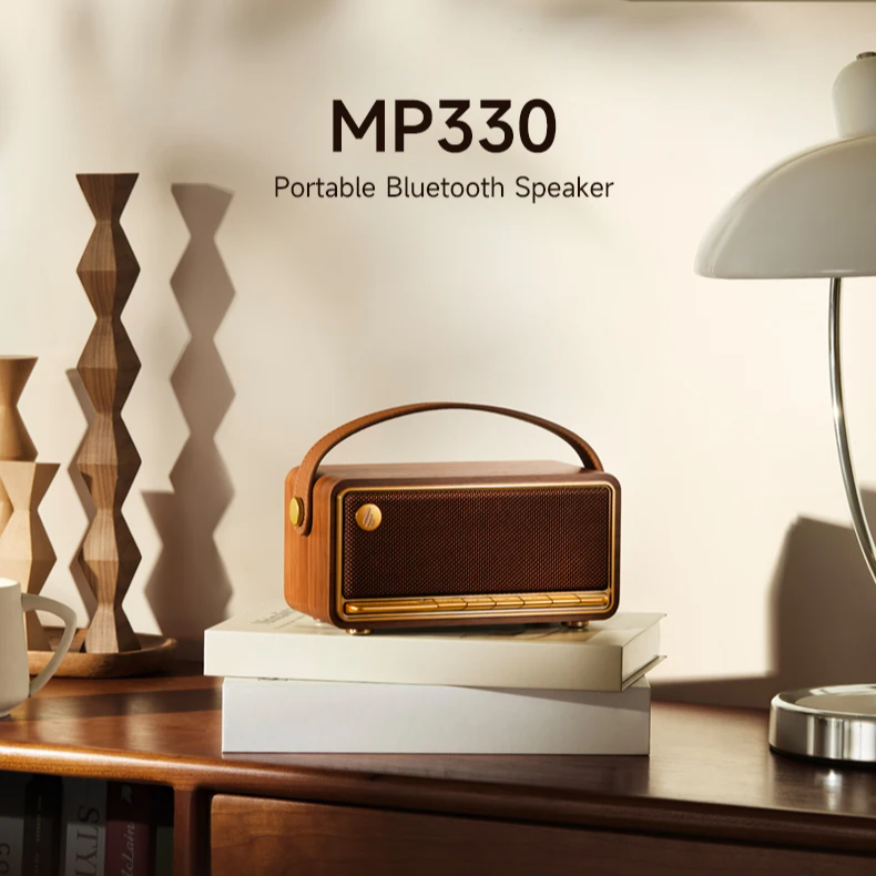 Brown Wireless Bluetooth Speaker 40 Watt Portable Sound