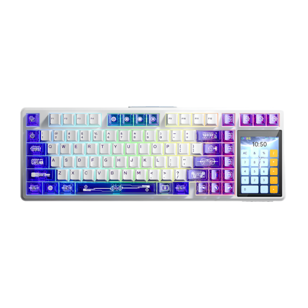 Mechanical Gaming Keyboard with 3.98 Inch IPS Touchscreen