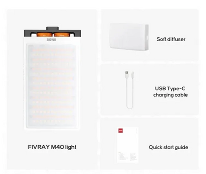 40W Bi-Color Portable LED Video Light with Diffuser