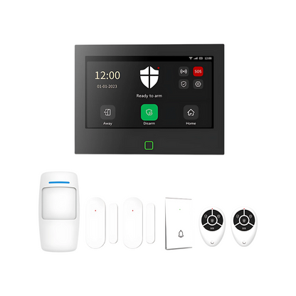 Portable 4G GSM Alarm Hub with 7-Inch Display