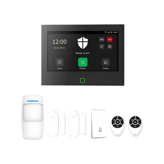 Portable 4G GSM Alarm Hub with 7-Inch Display
