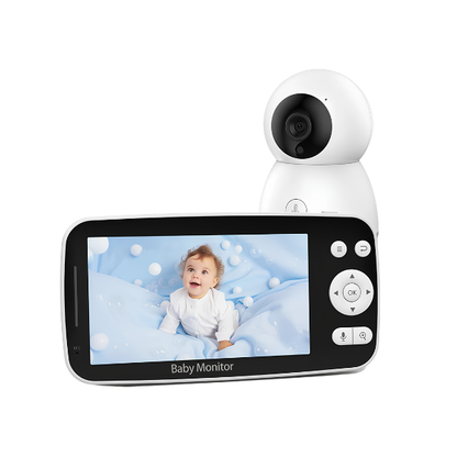 5 Inch 1080p Smart Baby Monitor Two-Way Audio Night Vision